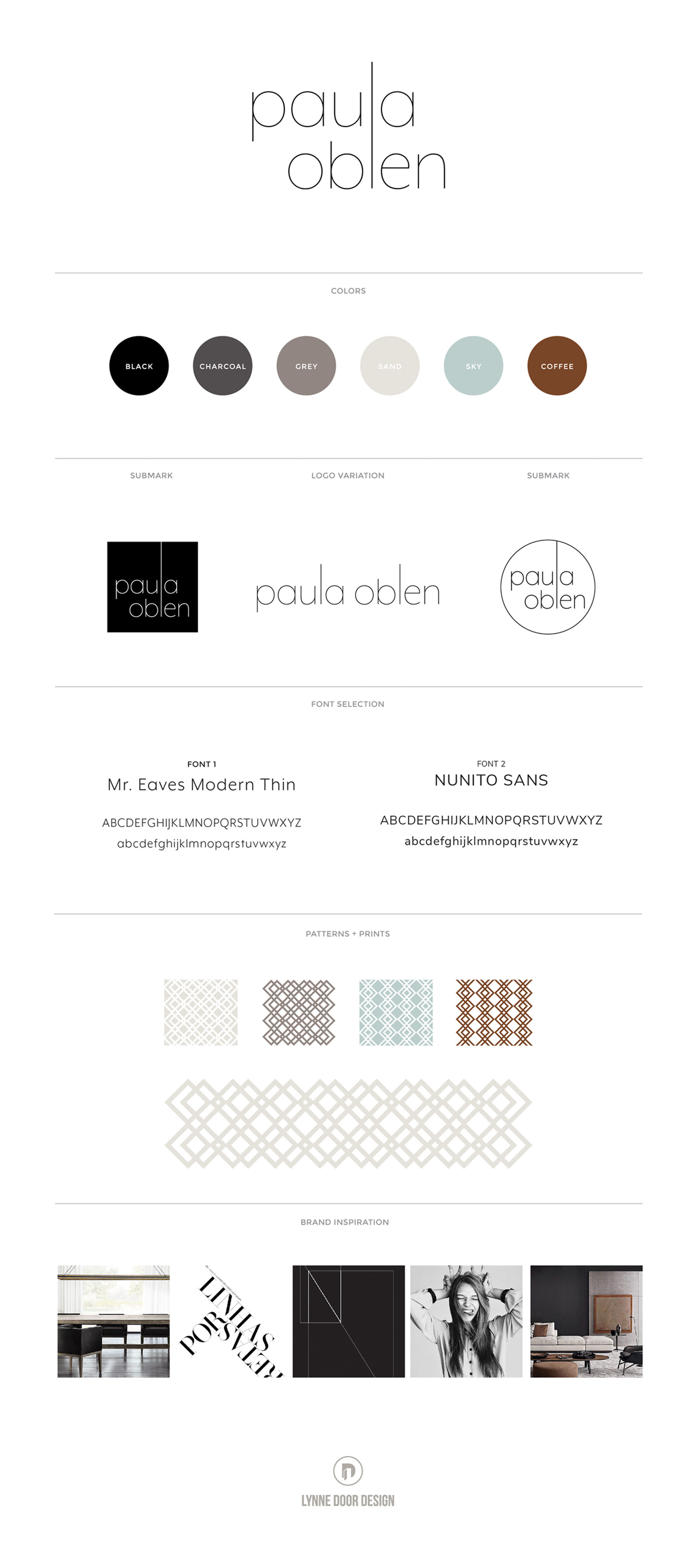 LDD WORK Paula Oblen Brand Board